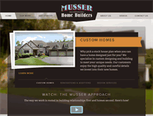 Tablet Screenshot of musserbuilder.com